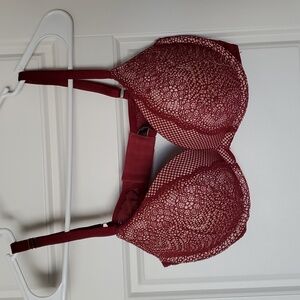 Victoria's Secret red lace push up bra 34D